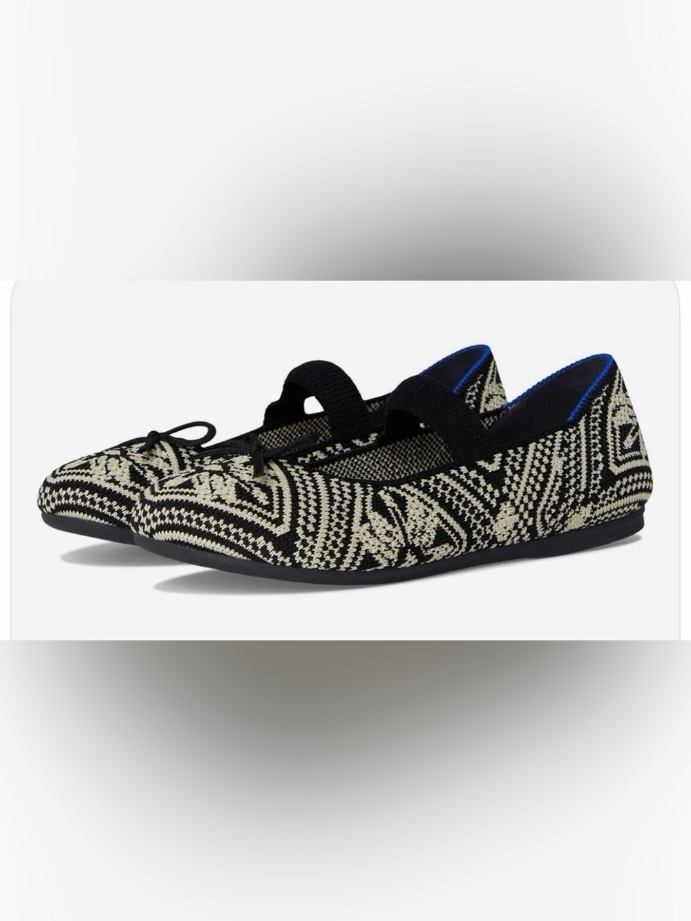 Rothy's Kids Black mosaic 
Bow Mary Jane
(Toddler/